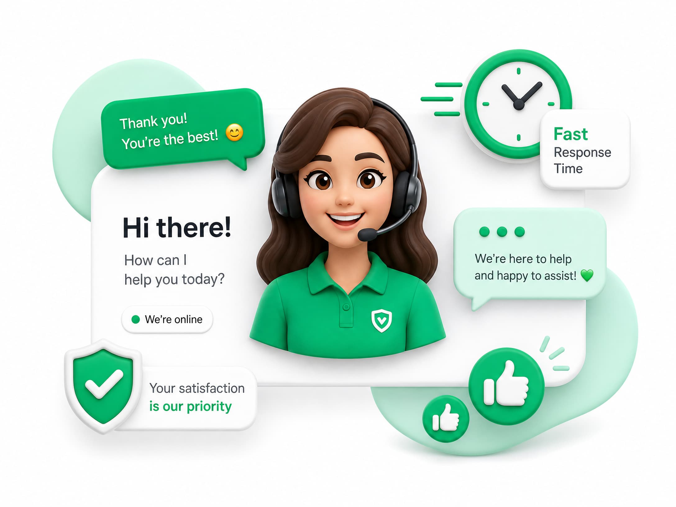 Technical support assistance illustration